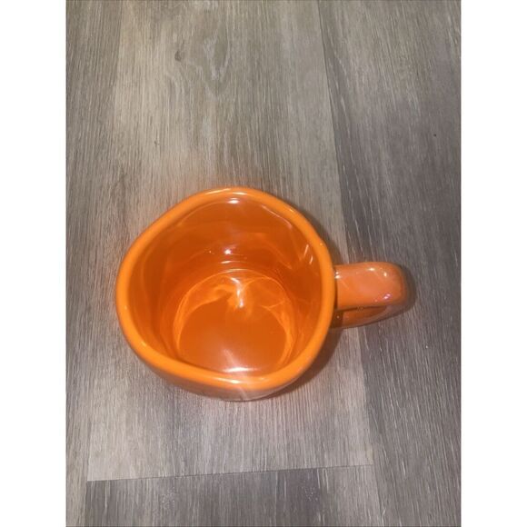 Halloween Orange “Trick or Treat” Mug By Rae Dunn Iridescent - Picture 3 of 7